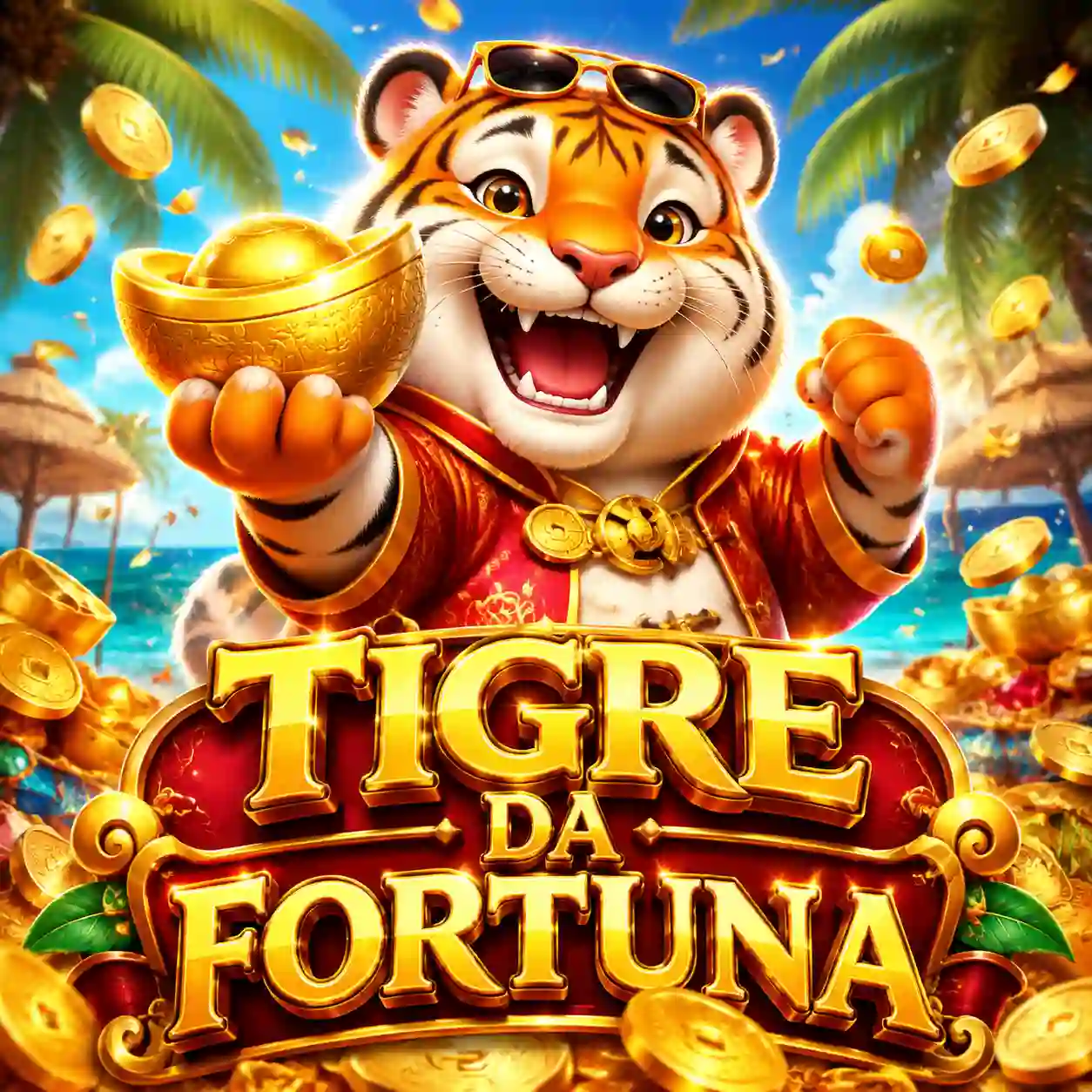 Card do slot Fortune Tiger em destaque na categoria de caça-níqueis online